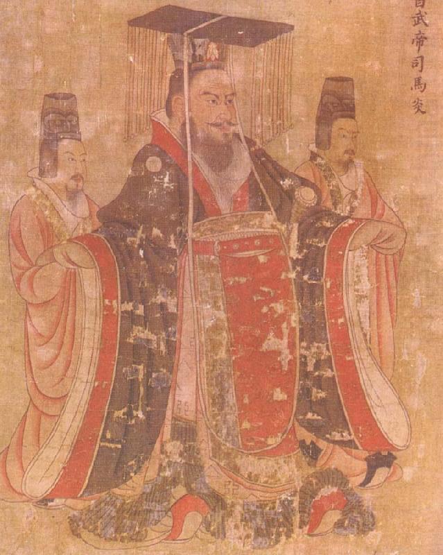 unknow artist Emperors portraits, detail 10e-eeuwse copy, probably to Yan Liben china oil painting image